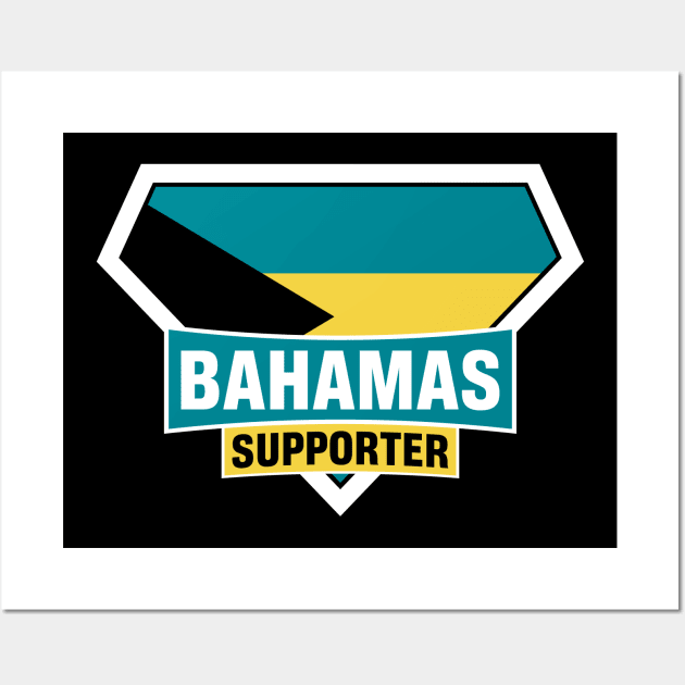 Bahamas Super Flag Supporter Wall Art by ASUPERSTORE